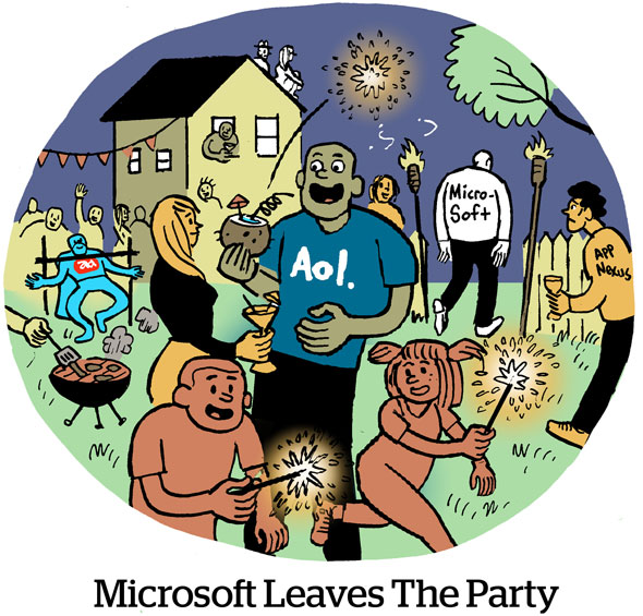 Microsoft Leaves The Party