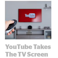 YouTube logo on TV screen