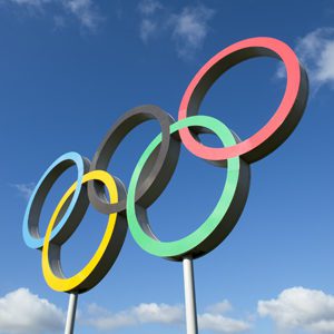 Olympic rings photo