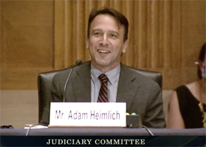 Adam Heimlich, CEO & founder, Chalice, testifying before the Senate antitrust subcommittee on Sept. 15, 2020.