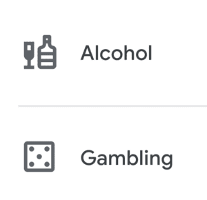 Google is planning to give people the ability to limit the number of alcohol and gambling ads they see through enhanced controls in their ad settings.