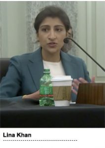 Antitrust expert and FTC nominee Lina Khan embodied the phrase “speak softly and carry a big stick" at her Senate confirmation hearing on Wednesday.