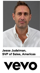 Jesse Judelman, SVP of sales for the Americas at Vevo