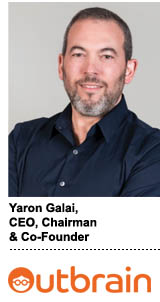 Yaron Galai, CEO, chairman and co-founder of Outbrain