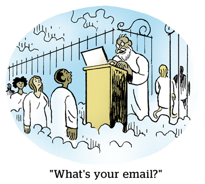 Comic: "What's your email?"