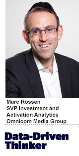 Marc Rossen, SVP investment and activation analytics at Omnicom Media Group.