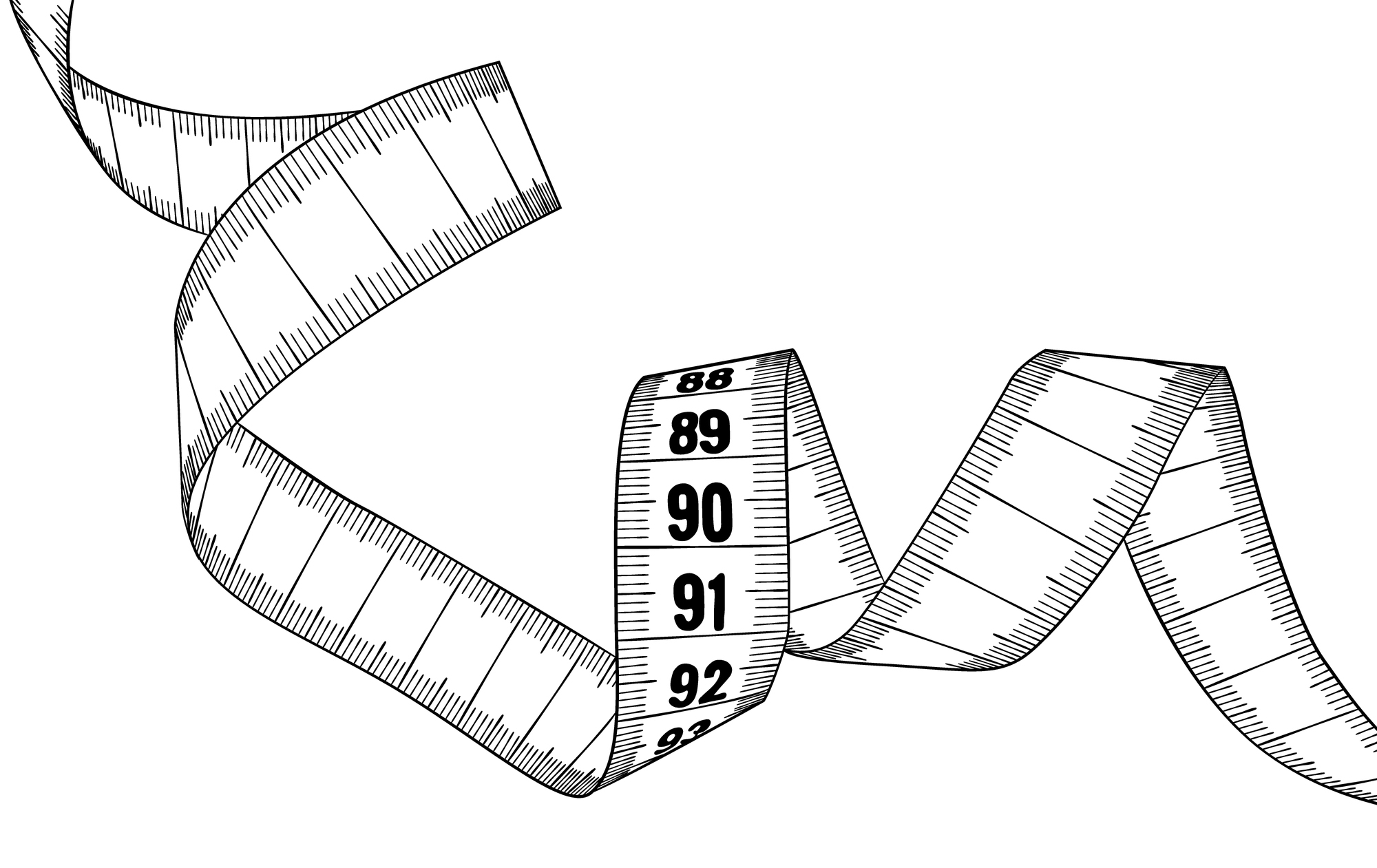 measuring tape drawing