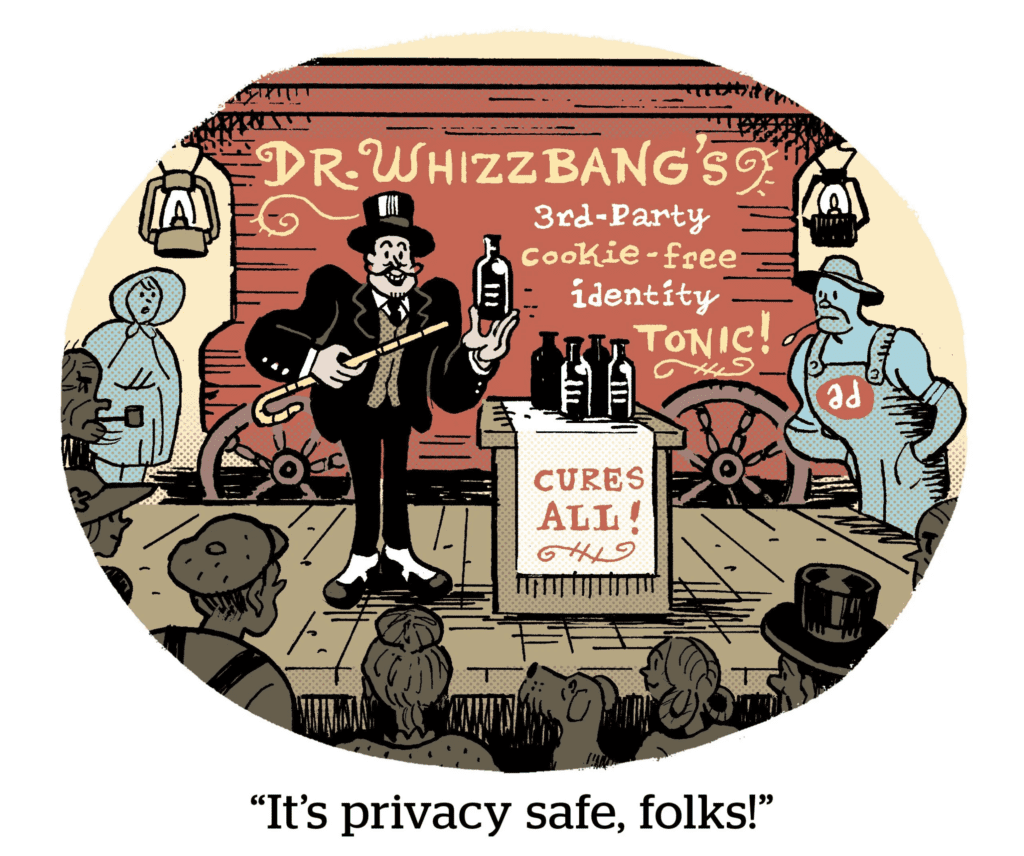 Comic: "It's privacy safe, folks!"