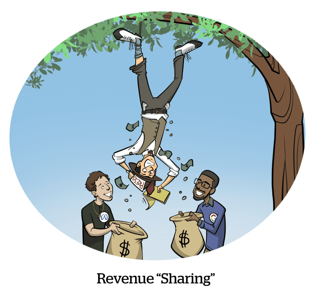 Comic: Revenue "Sharing" (starring Marck Zuckerberg and Sundar Pichai)